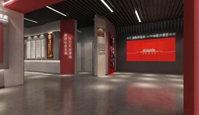 现代党建展厅3D模型下载